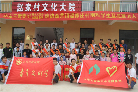 山东bbin宝盈集团青年文明号开展结对帮扶困难学生及孤寡老人活动